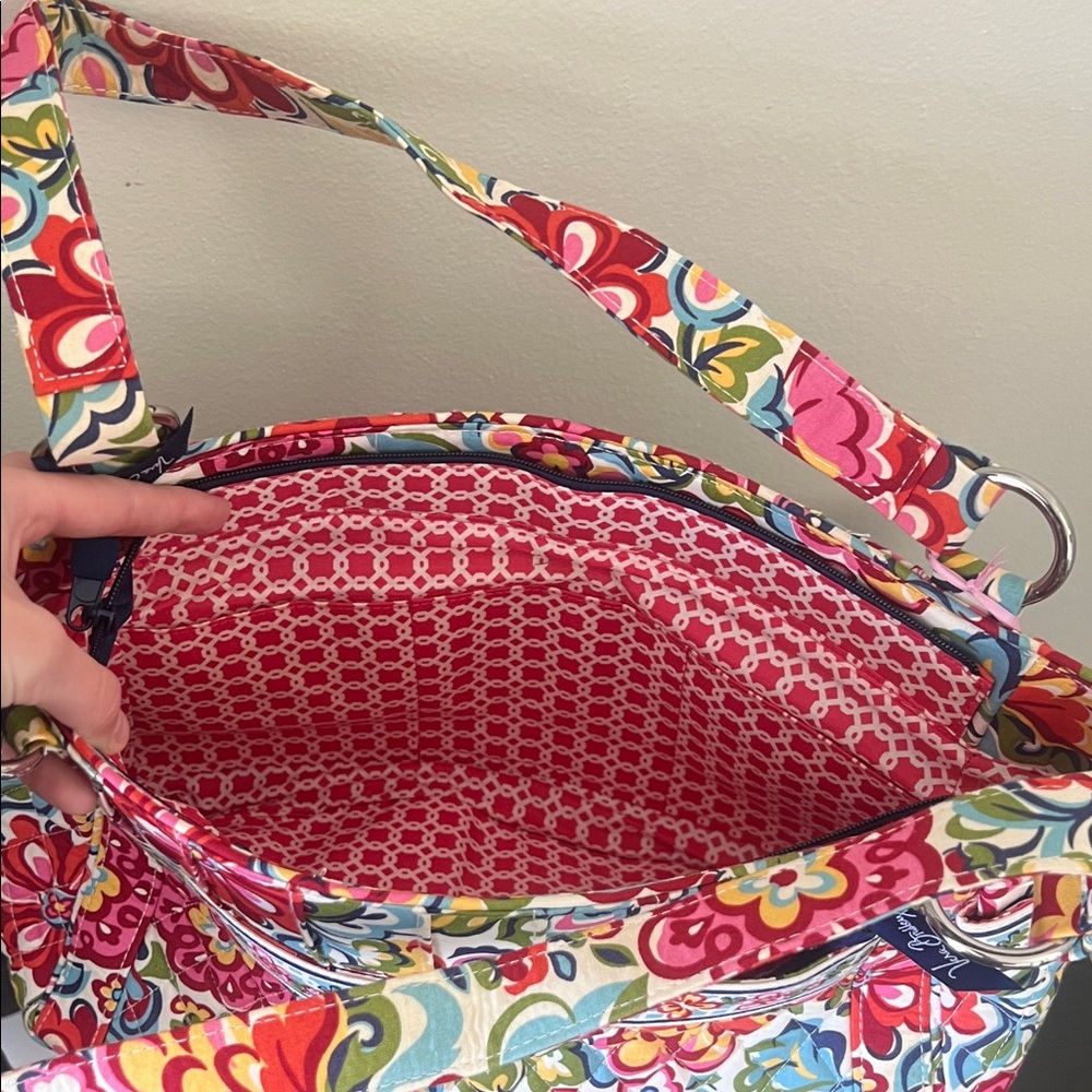 Vera Bradley Floral Quilted Tote in Pink Multi - Picture 3 of 7